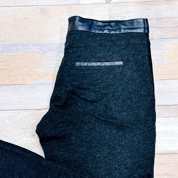 BRAX – Charcoal stretch skinny pants with faux leather waistband | Size 29 * - Picture 2 of 9